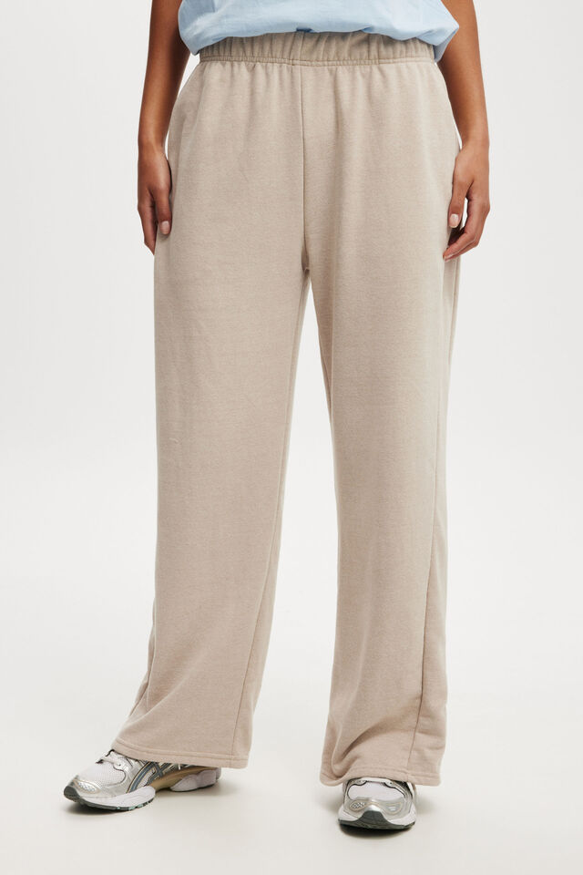 Relaxed Wide Leg Trackpant, SESAME MARLE