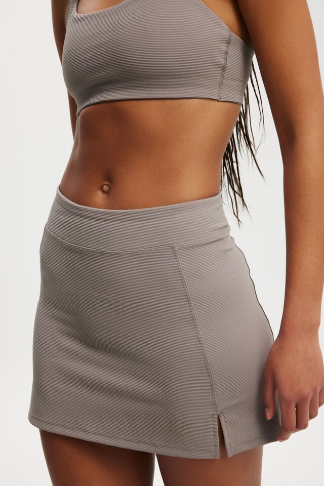 Active Rib Skirt, DESERT GREY RIB