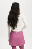 Fleece Lined Wrap Skirt, RED VIOLET - example image 3