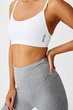 Personalised Workout Yoga Crop, WHITE