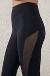 Ultra Luxe Mesh Panel 7/8 Tight- Asia Fit, BLACK MESH - alternate image 4
