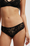 Holly Lace Bikini Brief, BLACK - alternate image 2