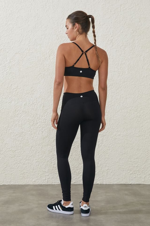 Lululemon Leggings Yoga Pants Active Gym Workout With Zip Pocket Womens  Size 2