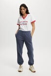 Plush Essential Gym Sweatpant, FOLKSTONE GREY/WHITE - alternate image 1