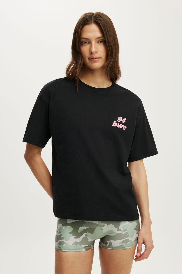 Active Graphic Tee, BLACK/CUTEILITY