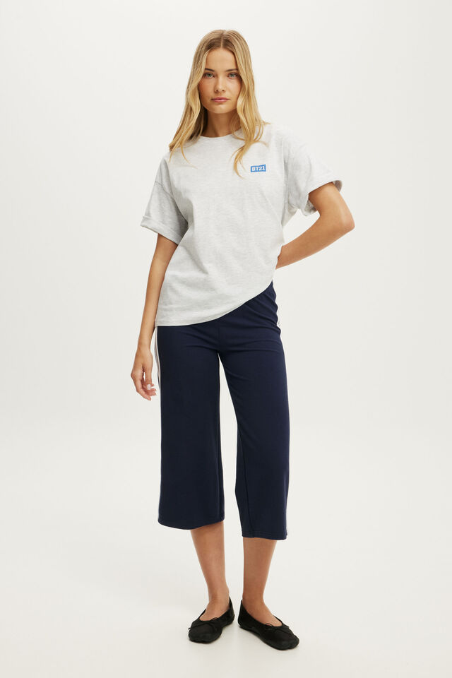 BT21 Active Graphic Tee, LCN BT21/GREY MARLE