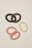 Coil Hair Ties 5Pk, FROSTED NEUTRAL - alternate image 2