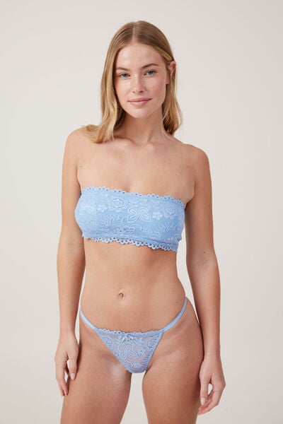 Butterfly Lace Padded Bandeau, DREAM CLOUD