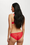 Everyday All Over Lace Bikini Brief, RASPBERRY - alternate image 3