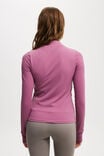Active Core Zip Through Long Sleeve, RED VIOLET - alternate image 3