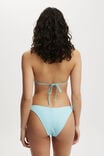 Refined High Side Brazilian Bikini Bottom, PARADISE BLUE CRINKLE - alternate image 3