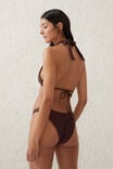Refined High Side Brazilian Bikini Bottom, WILLOW BROWN SHIMMER - alternate image 3