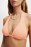 High Apex Slider Triangle Bikini Top, PEACH DREAM CRINKLE - alternate image 2