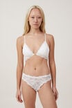 Butterfly Lace Triangle Bralette, CREAM - alternate image 1