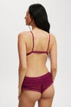 Rara Ruffle Triangle Bralette, BOYSENBERRY - alternate image 3