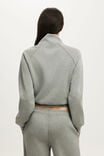 Ultimate Soft Funnel Neck Jacket, MID GREY MARLE - example image 3