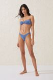 High Side Brazilian Seam Bikini Bottom, BLUE SPLASH METALLIC - alternate image 4