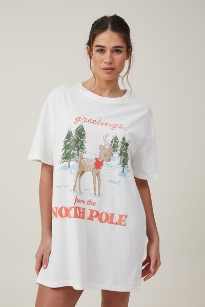 90S T-Shirt Nightie, NORTH POLE