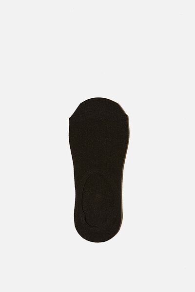 Mesh Grip Invisible Sock, BLACK