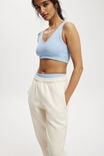Plush Essential Gym Sweatpant, COCONUT MILK - alternate image 4