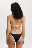 Refined High Side Brazilian Bikini Bottom, BLACK/WHITE - alternate image 3