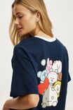 BT21 Active Graphic Tee, LCN BT21/PREP SPORT NAVY - example image 2