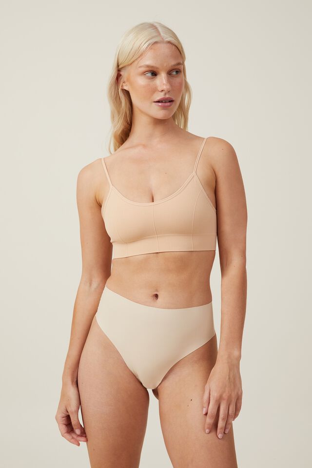 The Invisible High Waist Thong Brief, FRAPPE
