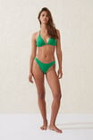 High Side Brazilian Seam Bikini Bottom, CACTUS GREEN TERRY - alternate image 1