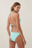 Refined High Side Brazilian Bikini Bottom, BLEACHED AQUA CRINKLE - alternate image 3