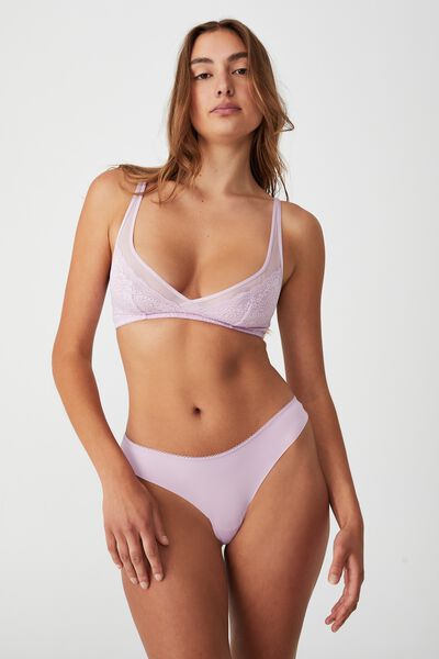 Ultimate Comfort Lace Brasiliano Brief, PINK ORCHID