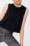 Cropped Active Muscle Tank, BLACK - example image 1