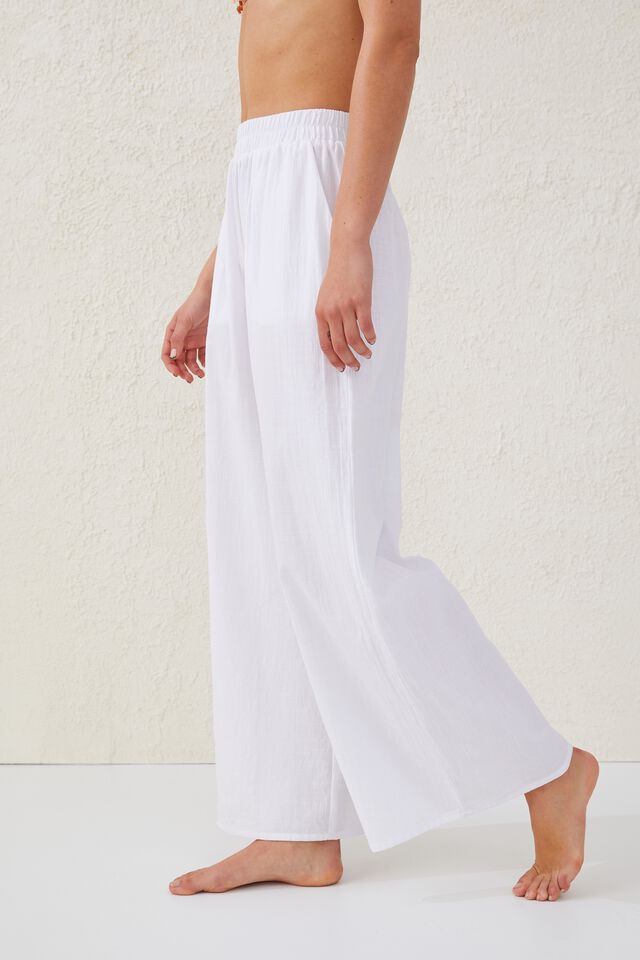 Relaxed Beach Pant, WHITE