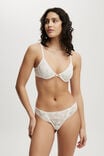 Layla Lace G String Brief, FRENCH VANILLA - alternate image 4