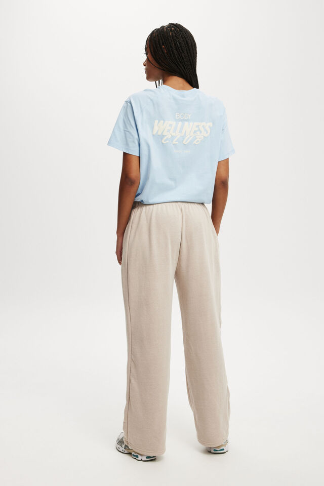Relaxed Wide Leg Trackpant, SESAME MARLE