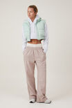 The Mother Puffer Panelled Crop Vest, OASIS GREEN - alternate image 4