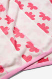 Cotton Beach Towel, GIGI DAISY STRIPE PINK RED - alternate image 2