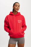 Plush Premium Graphic Hoodie, RASPBERRY/WELLNESS CLUB TONAL - alternate image 1