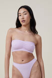 Seamless Gathered Padded Bandeau, ORCHID BLOOM - alternate image 1