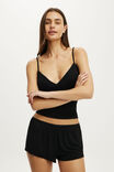Airy Soft Branded Short, SMOOTH BLACK - example image 4