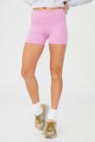 Highwaisted Shortie Short, NEON ORCHID