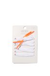 Active Dipped Shoelaces, RED ORANGE
