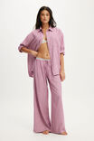 Personalised Cloud Soft Flannel Oversized Shirt, LUCY CHECK PINK KISS - example image 4