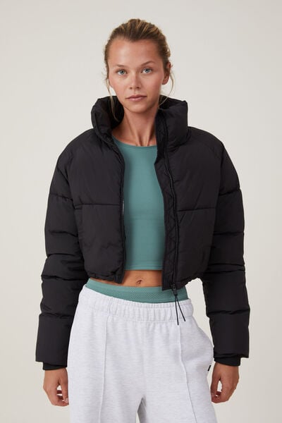 Cotton:On Curve anorak jacket in green