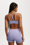 Strappy Sports Crop, PURPLE ROSE RIB - alternate image 3