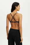 Ultra Luxe Strappy Cross Back Crop, BLACK - example image 3