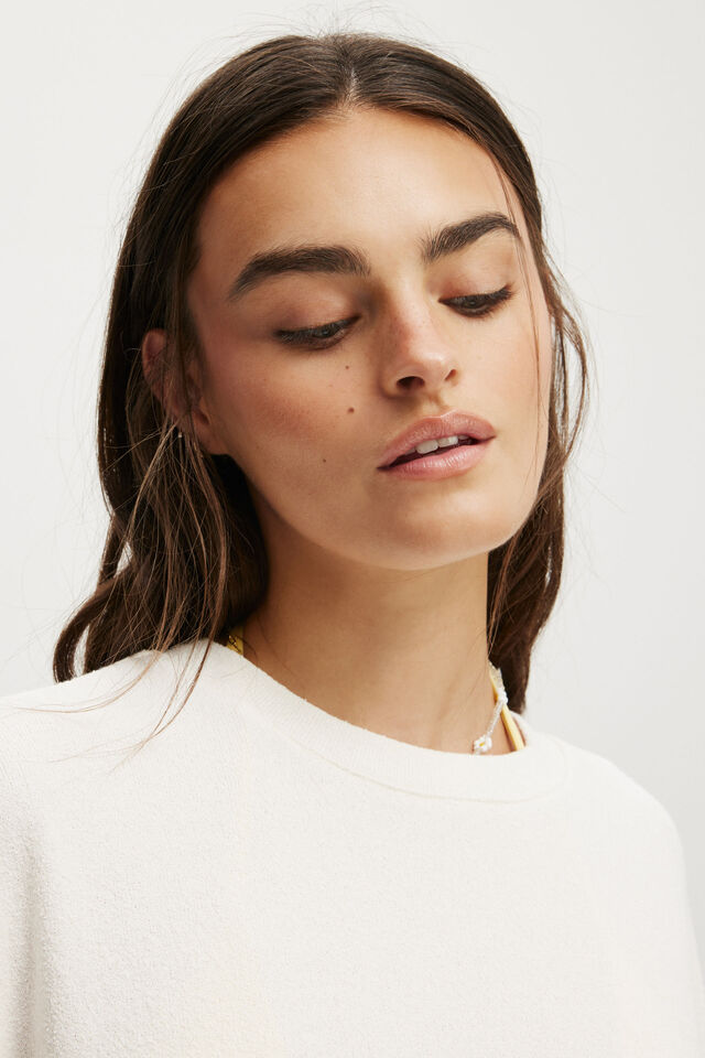 Lightweight Oversized Beach Tshirt, COCONUT MILK