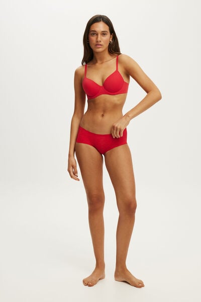 Invisible Lace Boyleg Brief, CHEEKY CHERRY
