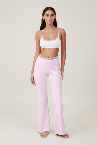 Calça Flare - Soft Lounge Lace Flare, TENDER TOUCH PINK