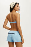 Knot Micro Bandeau Bikini Top, CLEAR SEA BLUE WAFFLE - example image 3