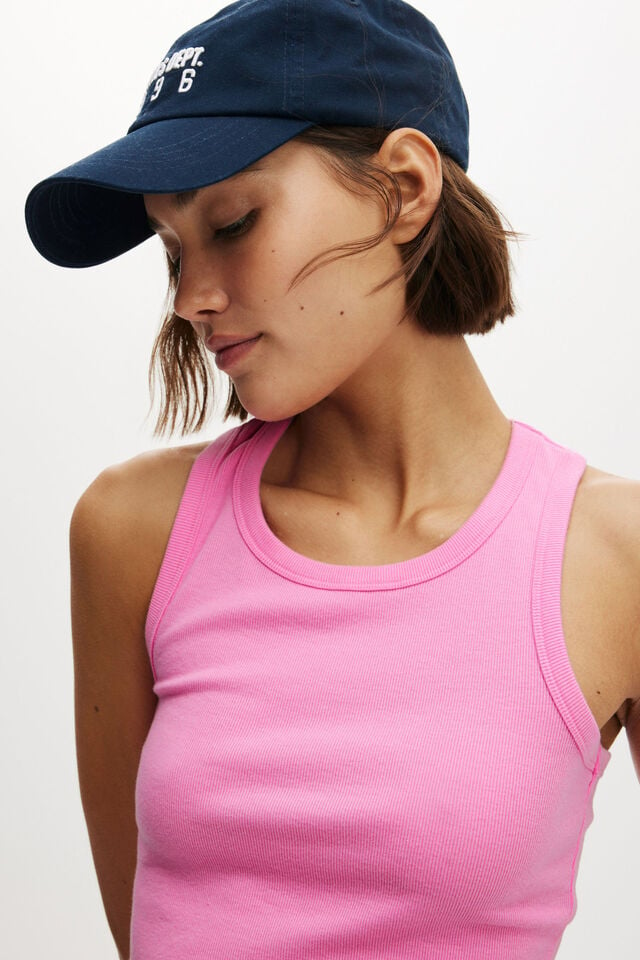 Active Core Rib Racer Tank, MILLENNIAL PINK